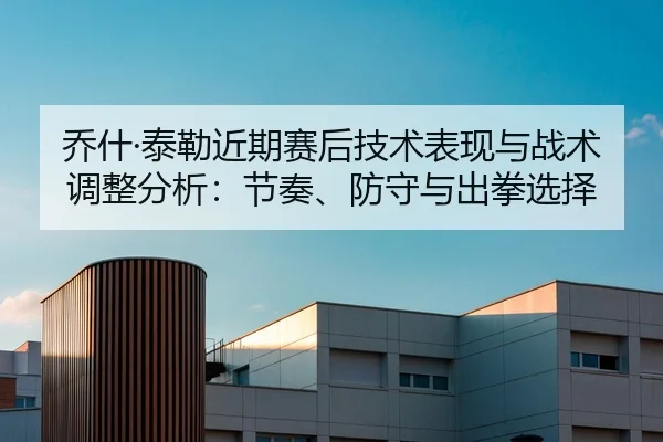 乔什·泰勒近期赛后技术表现与战术调整分析：节奏、防守与出拳选择